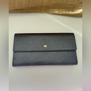 Louis Vuitton Monogram Matte Vernis Sarah Porte Tresor Wallet